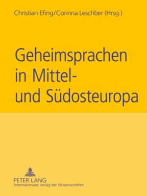 cover image of Geheimsprachen in Mittel- und Suedosteuropa